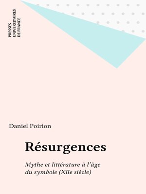 cover image of Résurgences
